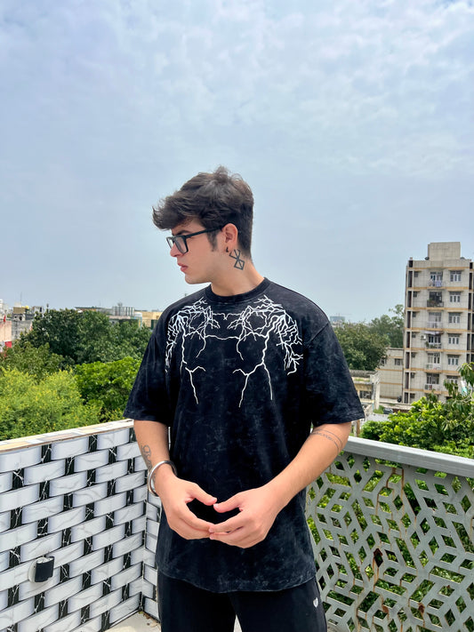 Lightning Acid Washed Tee