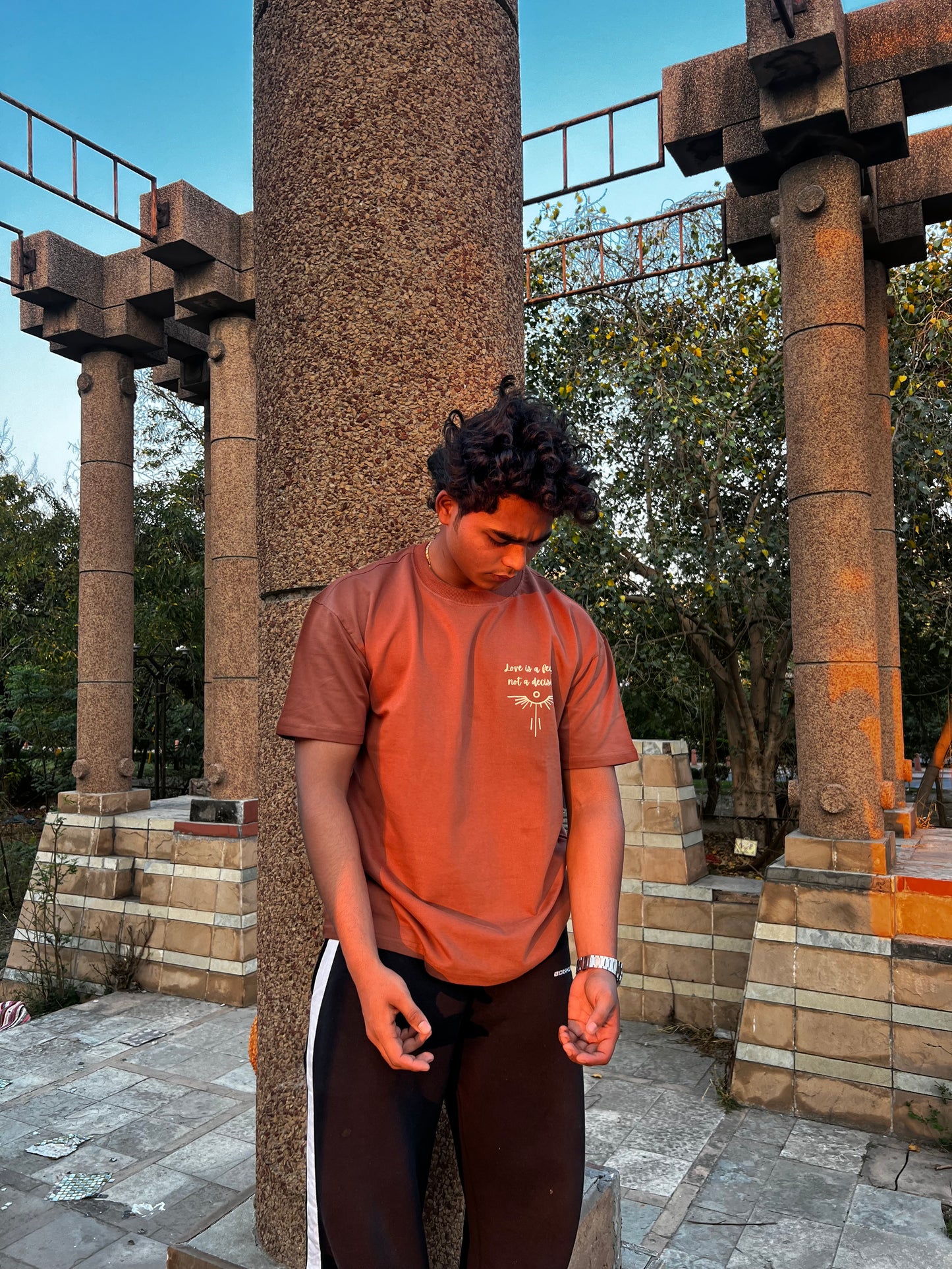 Brown Oversized Tee