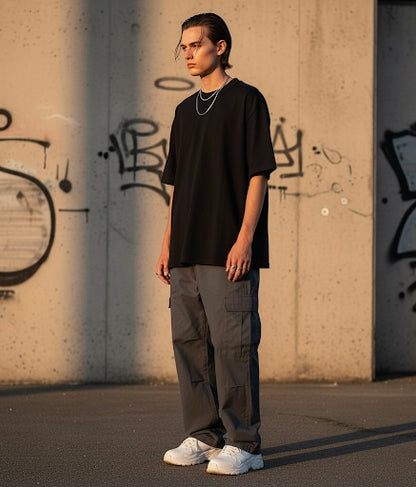 Black Oversized Tee