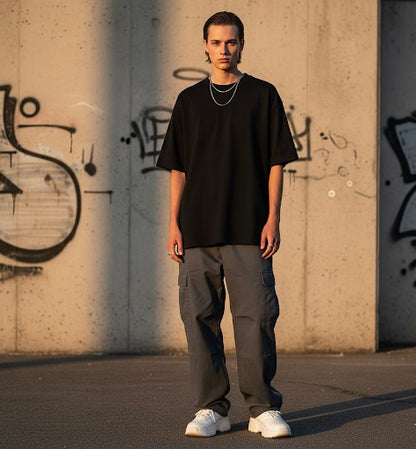 Black Oversized Tee